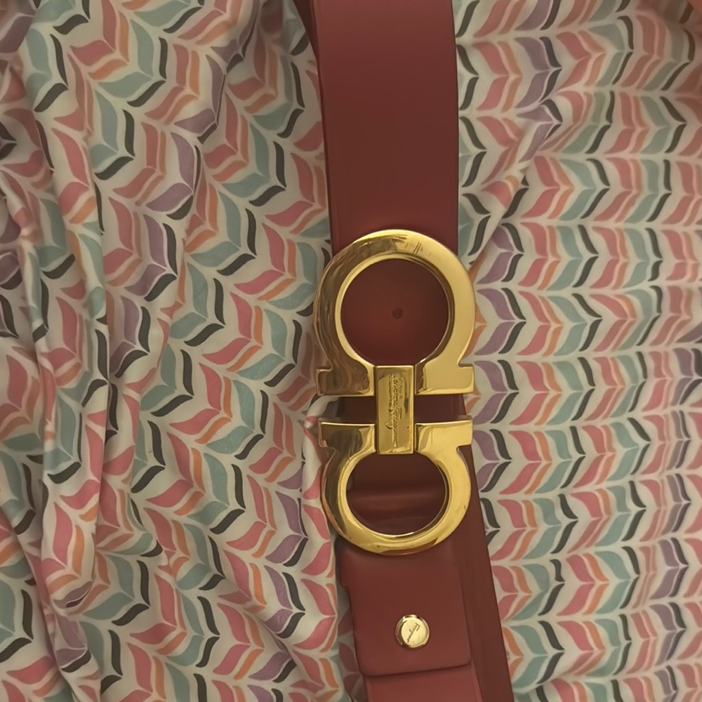 Gold Buckle Red Belt